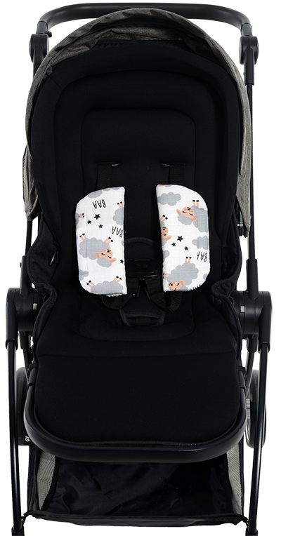 SafeMom 2'li Müslin Çocuk Kemer Pedi - Kuzu