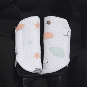 SafeMom 2'li Müslin Çocuk Kemer Pedi - Kuşlar