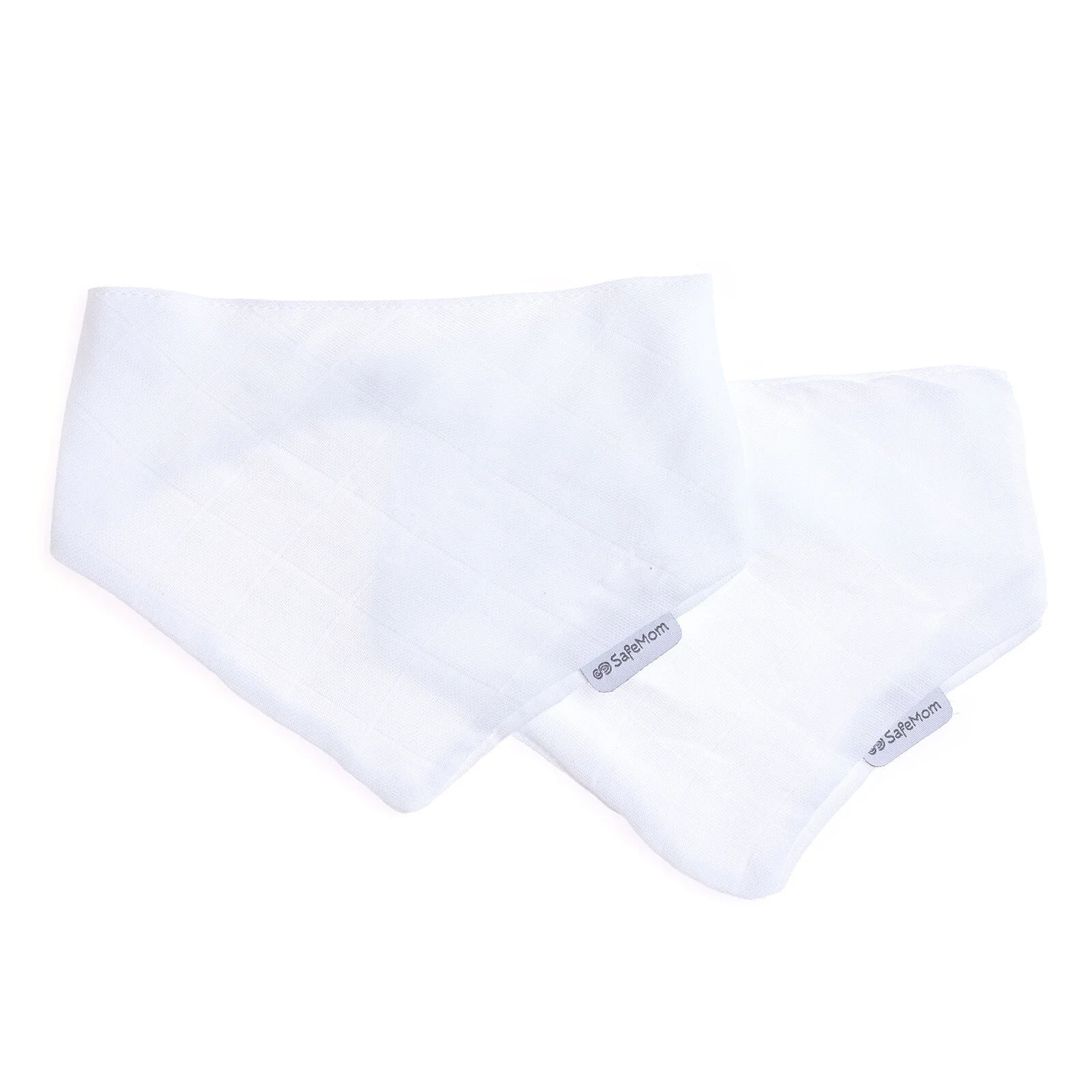 Safemom 2'li Müslin Fular Önlük - Beyaz