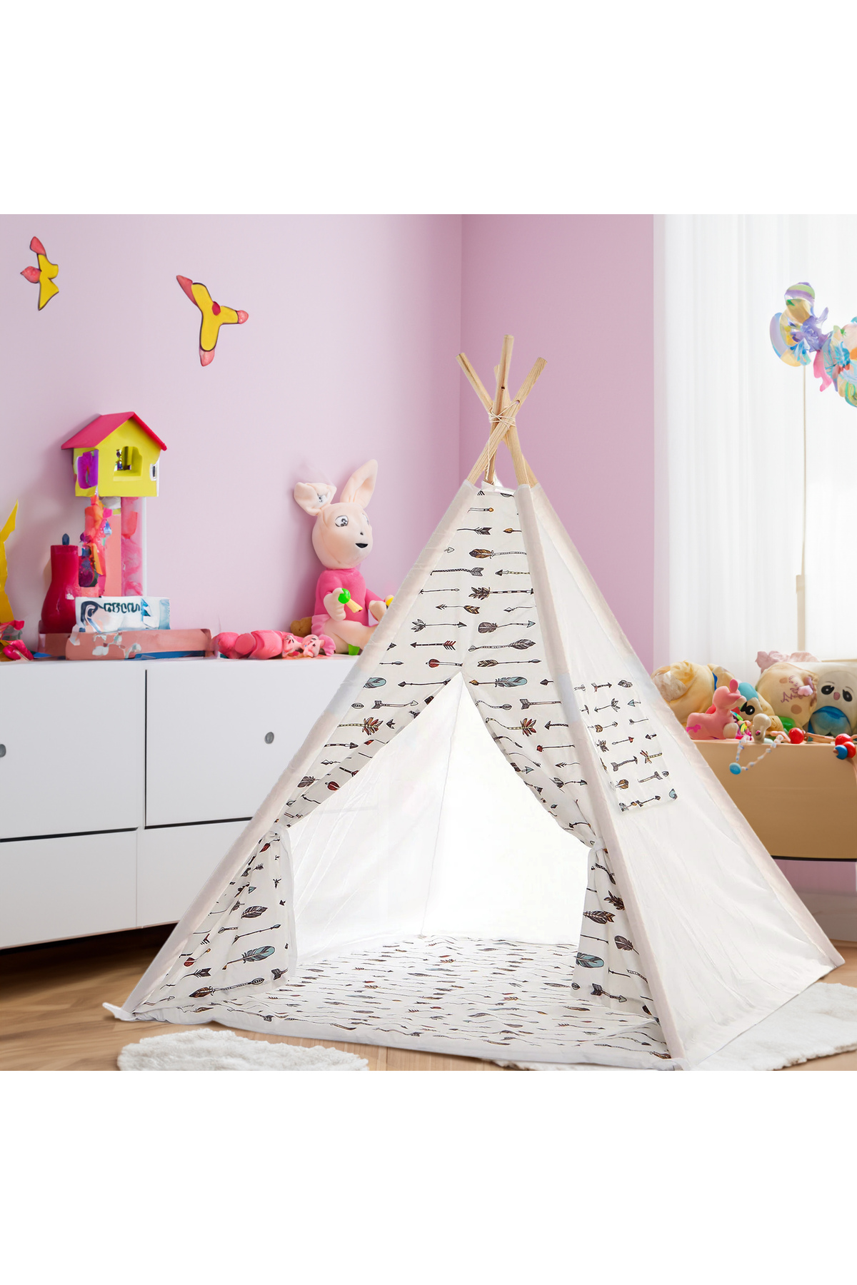 Safemom Ahşap Kızılderili Oyun Çadırı - Arrow